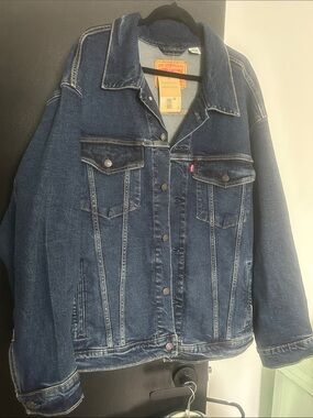 Levi's Classic Dark Blue Denim Trucker Jacket